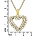 N849G Forever Gold Austrian Crystal Double Heart Necklace102960